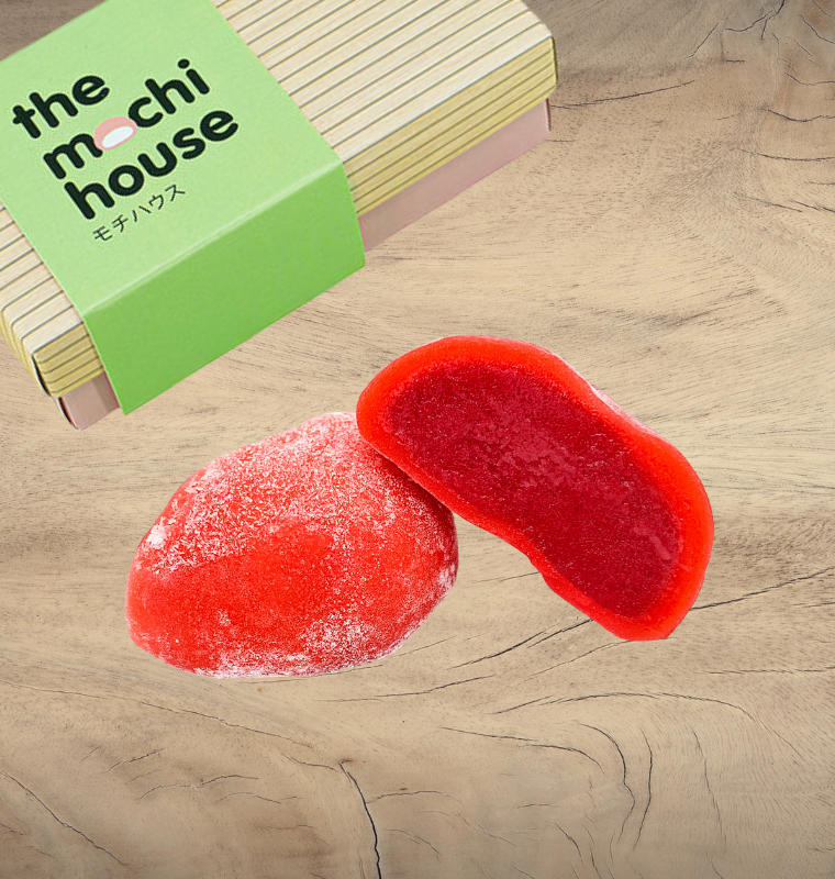 Frozen Mochis  Strawberry Basil